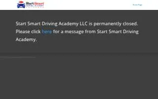 Start Smart Driving Academy of Englewood website