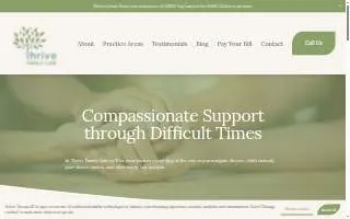Thrive Family Law website