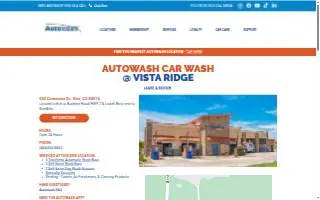 Autowash @ Vista Ridge Car Wash website