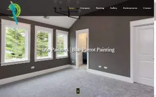 Blue Parrot Painting website