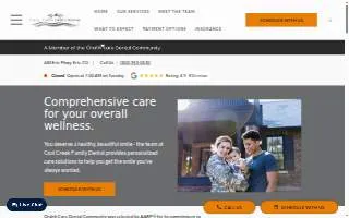 Coal Creek Family Dental website