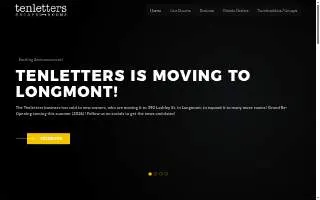 Tenletters Escape Rooms of Erie website