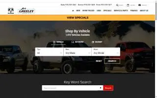 Greeley Chrysler Dodge Jeep Ram website