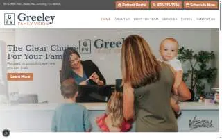 Greeley Family Vision of Evans website