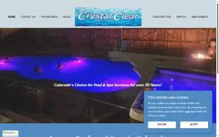 Crystal Clear Pools & Spas Inc of Federal Heights website