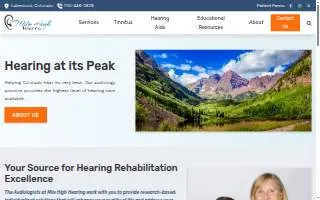 Mile High Hearing of Federal Heights website