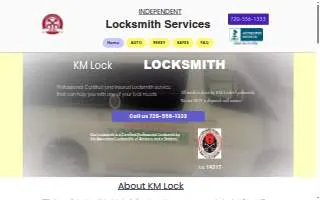 KM Lock of Firestone website