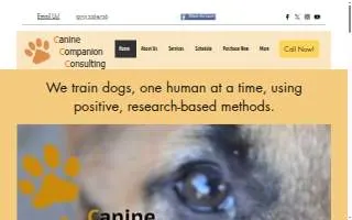 Canine Companion Consulting website