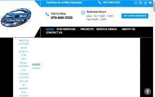 ECB Concrete LLC website