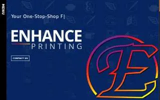 Enhance Printing website