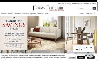 Forma Furniture website