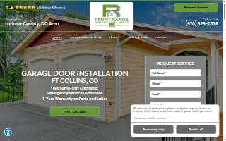 Front Range Overhead Door & Service website