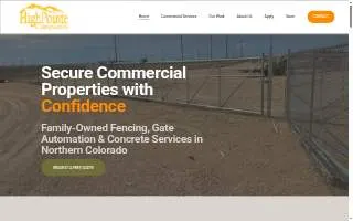 High Pointe Companies - Fence & Construction website