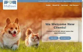 Midtown Veterinary Medical Center website