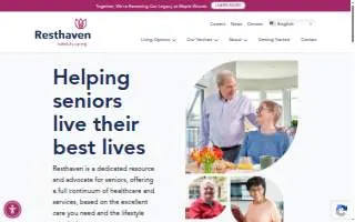 Resthaven Memory Gardens website