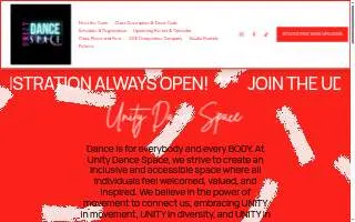 Unity Dance Space website