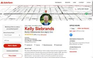 Kelly Siebrands - State Farm Insurance Agent website