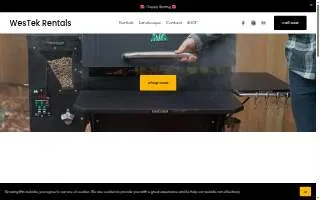 Westek Rentals website