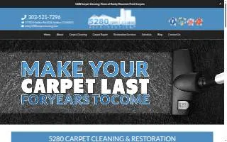 5280 Carpet Cleaning & Restoration website