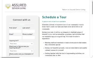 Assured Senior Living 10 - Lakewood Vivian Street website