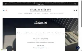 Colorado Dent Guy website