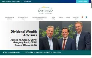 Dividend Wealth Advisors website