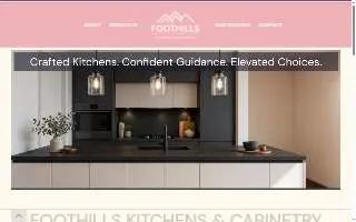 Foothills Kitchens & Cabinetry website