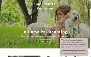 Gone Mutts Boarding website