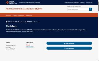 HCA HealthONE Consultants in OB/GYN - Golden
