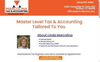 Marcolina Tax website