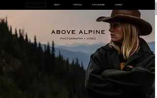 Above Alpine Photography website