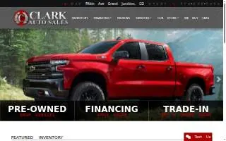 Clark Auto website