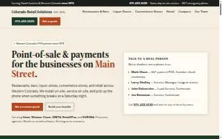 Colorado Retail Solutions website
