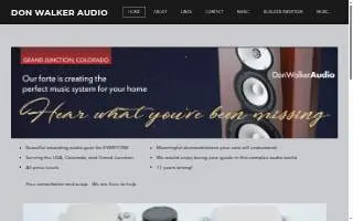 Don Walker Audio website