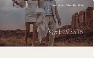 Kosi Events website