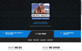 Monument Garage Door of Grand Junction
