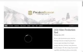 Preston Benson Videography: Durango Video Production website