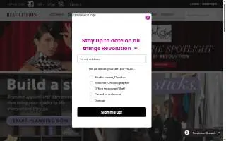 Revolution Dance website