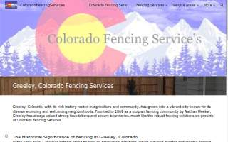 Colorado Fencing Services