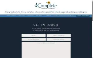 Complete Professional Development of Greeley website