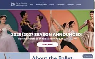 Conservatory Dance Studio website