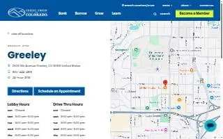 Credit Union of Colorado, Greeley website
