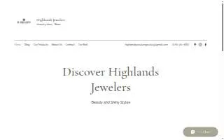 Highlands Jewelers of Greeley website