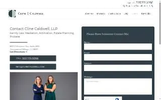Cline Caldwell, LLP website