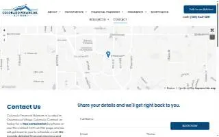 Colorado Financial Advisors of Greenwood Village website