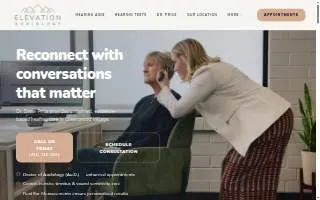 Elevation Audiology website