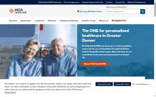 HealthONE Healthcare at Home website