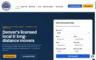 Rocky Movers website