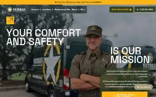 Veteran Heating, Cooling, Plumbing & Electric of Greenwood Village website