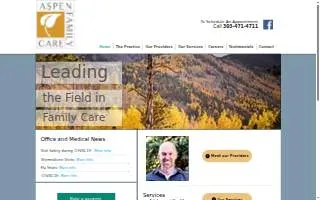Aspen Family Care & Aspen Medical Aesthetics website